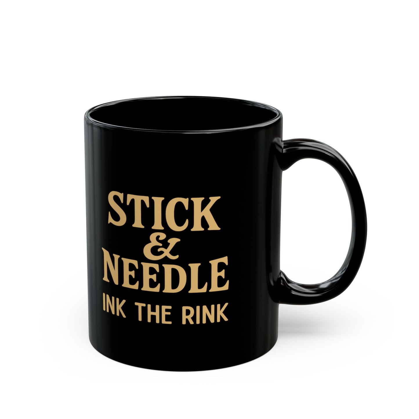 True Love Hockey Black Mug - 11oz, 15oz