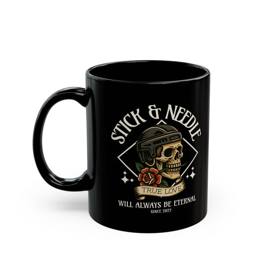 True Love Hockey  Black Mug - 11oz, 15oz